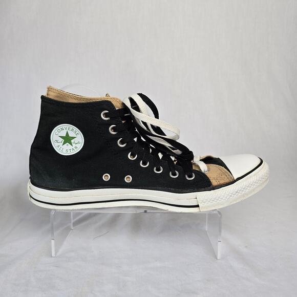 Converse Chuck Taylor All Star Hi Men's 11 Black Tan Double Fold Down 104319F - Picture 9 of 16